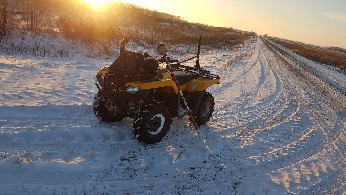 HarveyGuenther's tweet photo. Working on what might be one of the final survey days of 2017. Collecting data to size C&amp;D outlet  capacity https://t.co/1bUDO7p28b