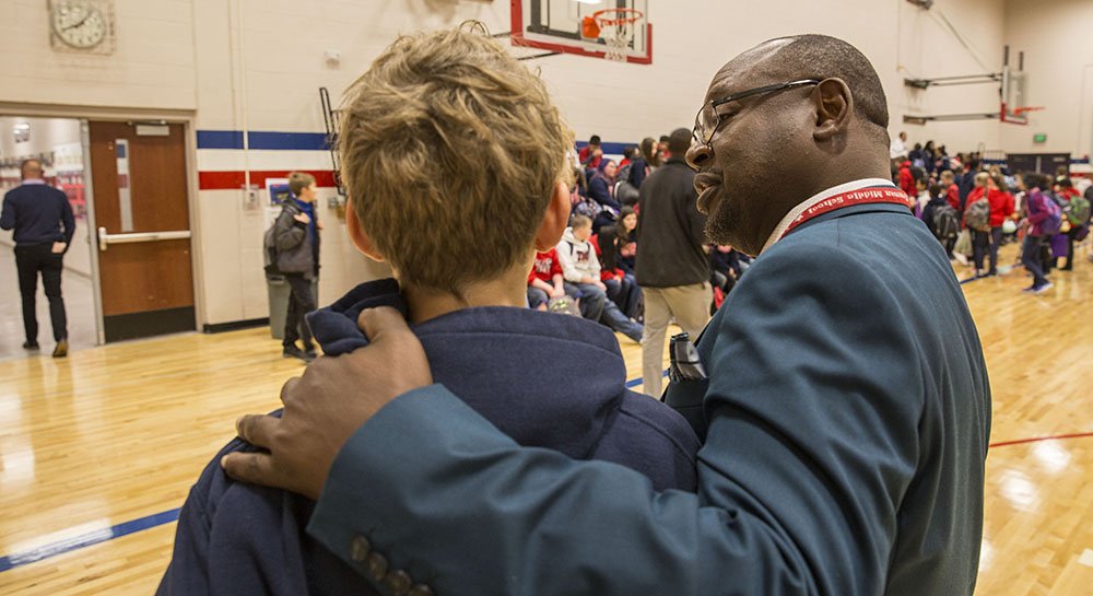 tacomaschools's tweet photo. Truman principal builds community, connects to students with ‘fireside chats’  https://t.co/Bx5JZJvjhi #TacomaSchools https://t.co/qGD3B5tEie