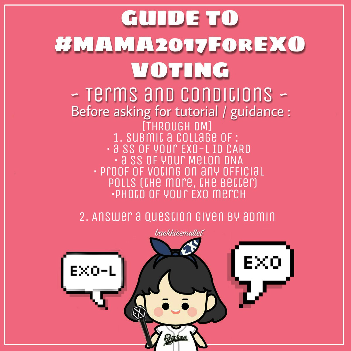 KAIHOSH's tweet photo. EXO-L's, my DM is open to help you
MAMA 2017 : https://t.co/PAEL6bsYd4
Global Fans Choice : https://t.co/RyKGlEj9BT
#HelpSheep #WeAreOne @weareoneEXO https://t.co/bbj2p1epRV