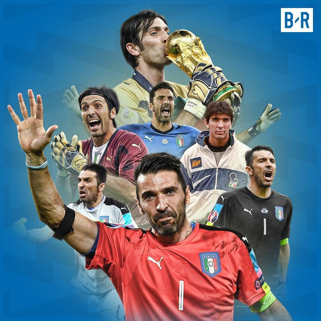 mundodabola's tweet photo. Depois de 20 anos, 175 jogos, uma Copa do Mundo e um vice-campeonato da Eurocopa, Gianluigi Buffon diz adeus a Seleção da Itália. Um dos melhores goleiros da história do futebol! 🇮🇹 https://t.co/M5Qc0aTOsZ