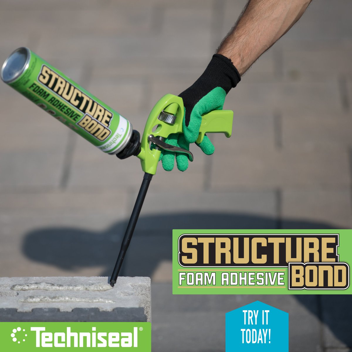 Techniseal's tweet image. #StructureBond is the Strongest, Fastest, Cleanest construction adhesive on the market. Learn more today at goo.gl/xp8Rav !