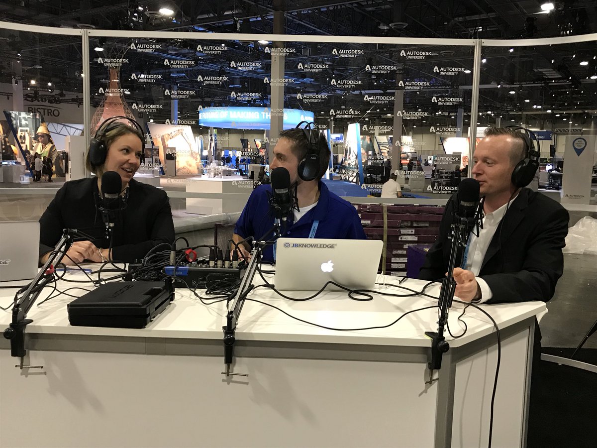 BrianFarber's tweet photo. .@TheConTechCrew gets its #AU2017 on with an interview w/ #SarahatADSK and Andy Leek @ParicCorp. #AutodeskAEC https://t.co/xQDE05SLZK