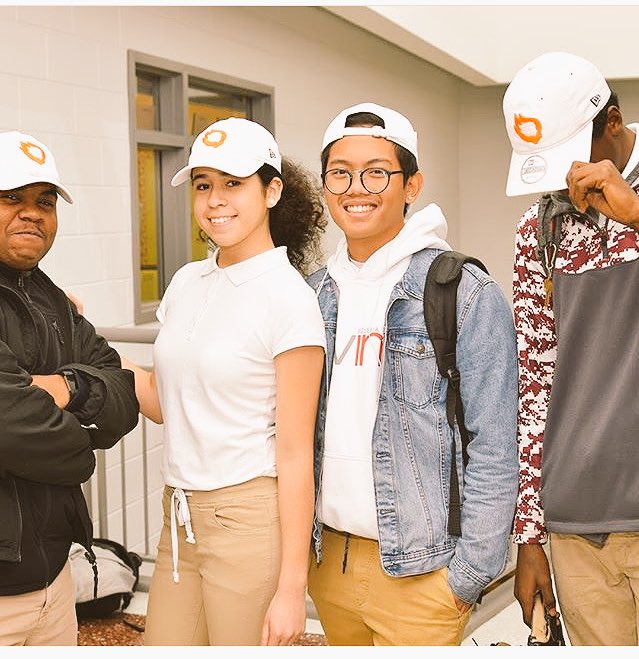FHHSPeerForward's tweet photo. Shout out to the peer forward team for supporting college week and showing off the WHITE and ORANGE!! https://t.co/bsnTX53fv7
