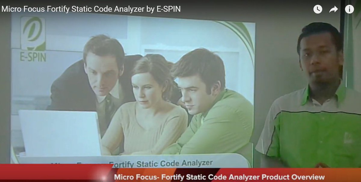espincorp's tweet photo. Micro Focus Fortify Static Code Analyzer Product Overview 
https://t.co/P5LOIRksDt
#espin #espincorp #MicroFocus @MicroFocus #Fortify #StaticCodeAnalyzer  #ProductOverview https://t.co/lAEc6UZYWr
