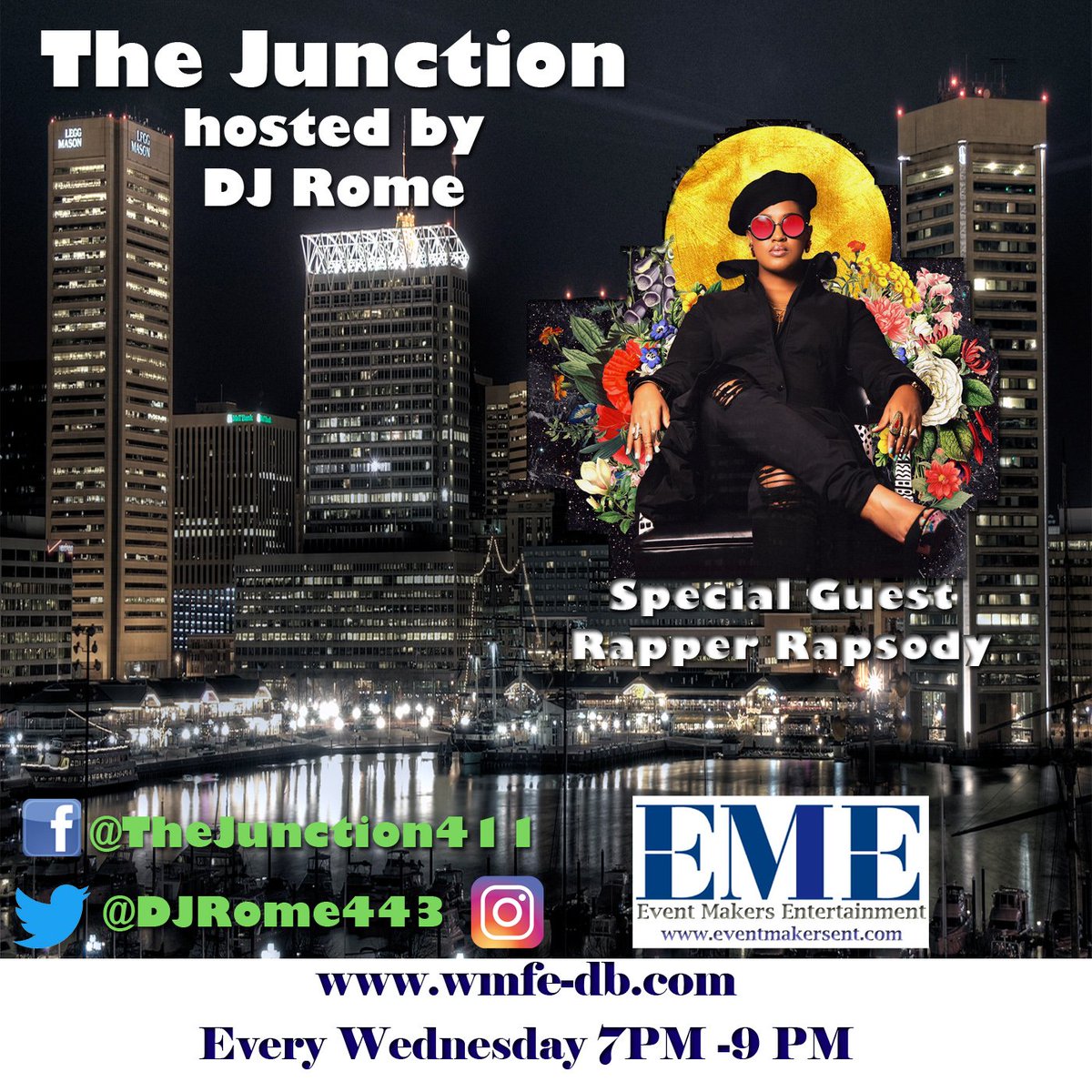 DJRome443's tweet photo. Check out the Junction this Wednesday starting at 7 PM. 1st hr is old school and new school Junction mix. 2nd hr I will be joined by the talented MC Rapsody. Laila's Wisdom is a dope album...
https://t.co/haZb3jhsjM
#hiphop #DJRome #Baltimore #DC #Rapsody #internetRadio #NYC https://t.co/0vLs5BNISj