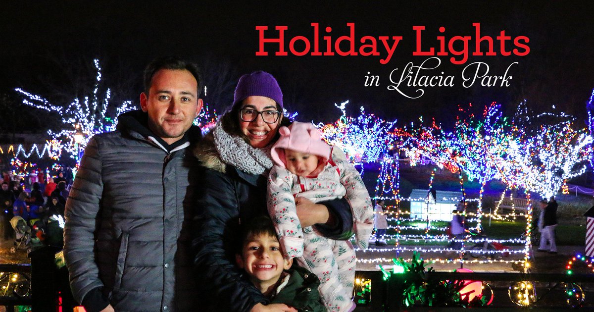 The Holiday Lights Tree Lighting ceremony starts at 5:30 pm on December 2nd. Mark your calendars for family time in Lilacia Park!