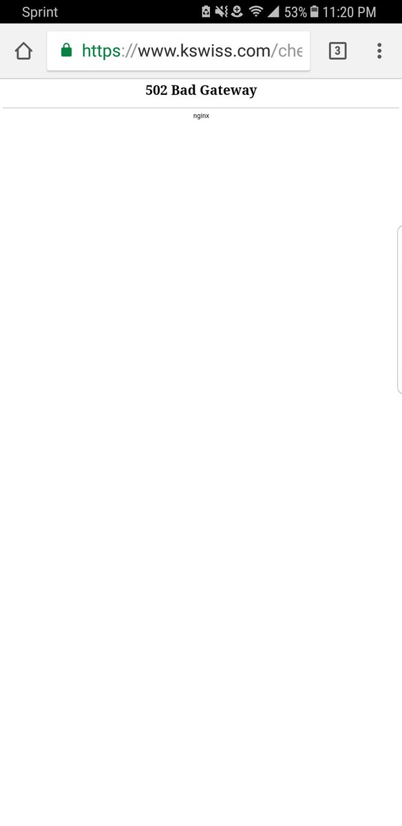 drexelg88's tweet image. When you think you&apos;re about to cop the 🔥 @garyvee from @KSWISS but then you hit proceed to checkout and get that #502error #fml #westcoastporbs #seattle