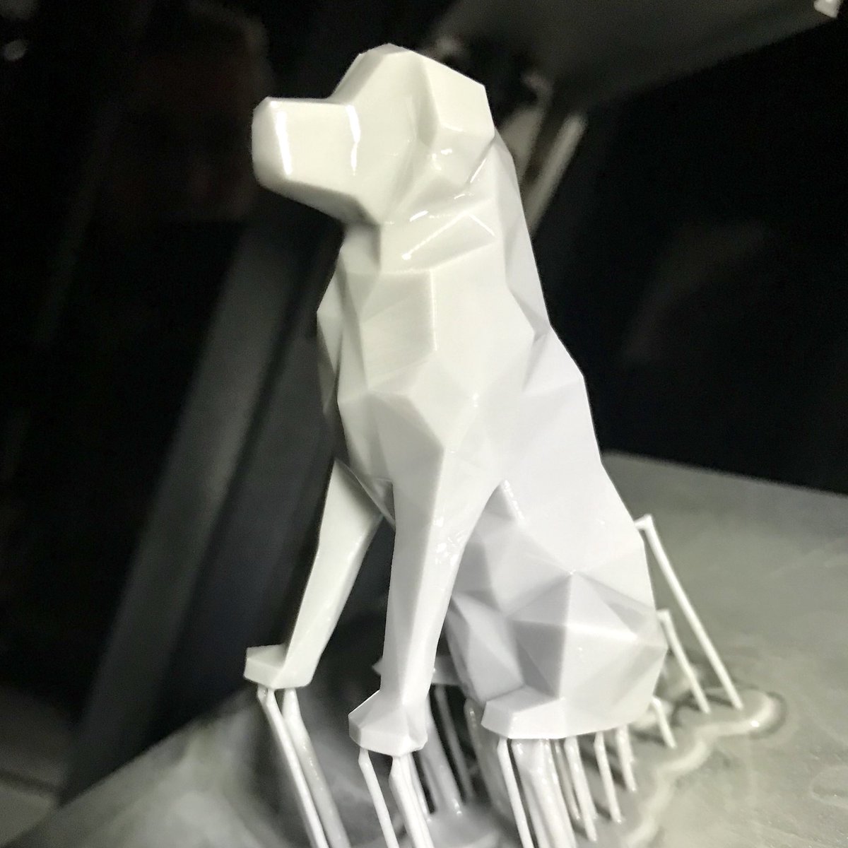 crussty's tweet photo. More fun on the @mypeopoly Moai with @FunToDo_3DResin printing @flowalistik’s low-poly wonders! #3dprinting @MatterHackers https://t.co/6wQQHLeyFE