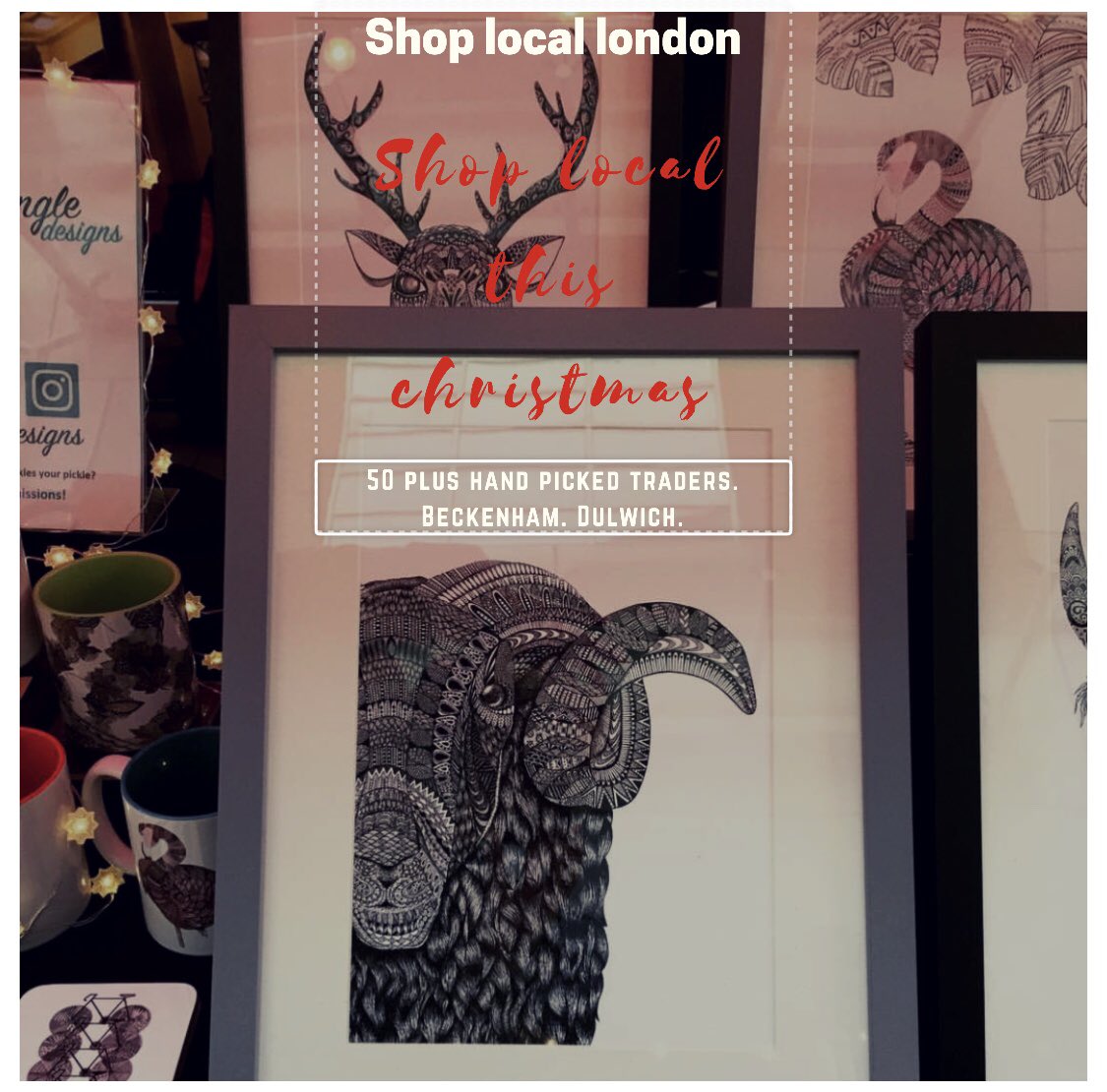 A festive experience in stunning locations. #beckenham #dulwich #lovelocal #popup #christmasmarket #50 #traders #music #gifts #streetfood