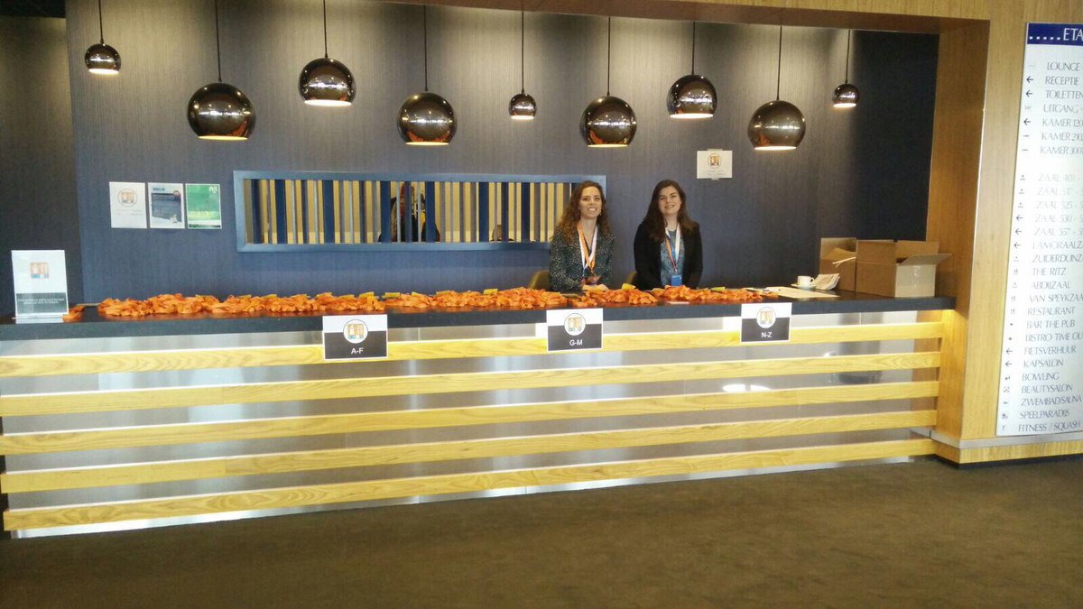 EBMAorg's tweet photo. The EBMA team is ready for registrations! #EBMAegmond #transformativeassessment https://t.co/Zd8zmXmajR