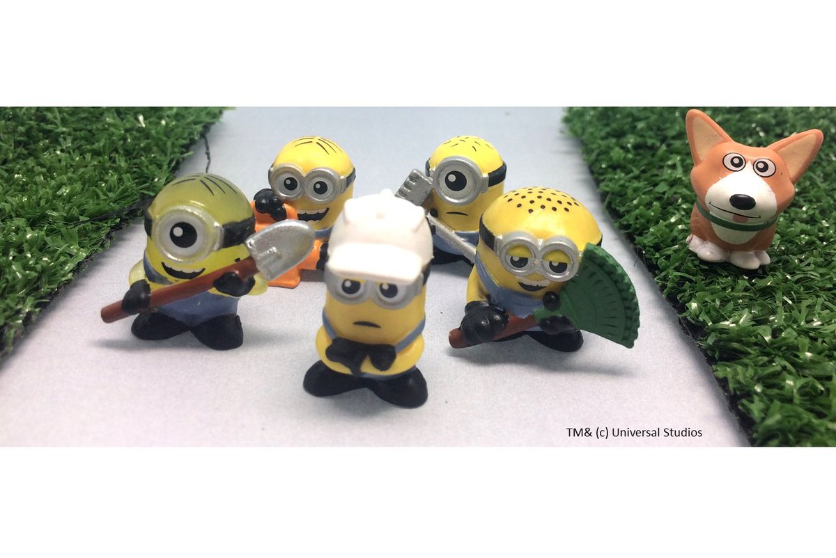 タカラトミー ミニオンたちの手のひらサイズのぷにぷにフィギュアが発売中です 今日は ペット の同時上映された ミニオンズ アルバイト大作戦 のシーンを再現しました W T Co Fxwmmh27pm ミニオン ミニーズミニオン T Co