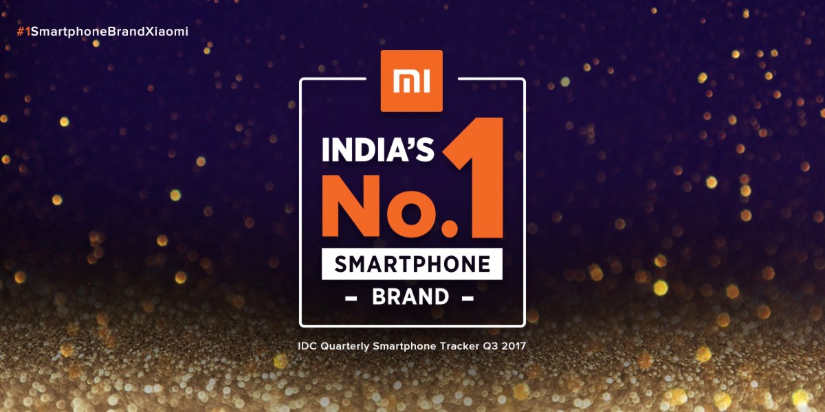 XiaomiIndia's tweet image. Mi fans! Xiaomi has become the No.1 smartphone vendor in India 🇮🇳, as per @IDC&apos;s latest Quarterly Smartphone Tracker, Q3 2017! RT this with #1SmartphoneBrandXiaomi &amp;amp; you can win a Redmi Note 4! We&apos;re giving away 10!