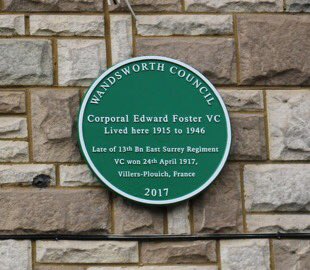 summerstown182's tweet photo. A small village in France will be placing a monument next year to commemorate this #Tooting #WW1 hero, Corporal Edward 'Tiny Ted' Foster #DustmanVC - find out why at this @tootinghistory TALK TONIGHT by Neil Robson @wandbc @VCTrust @wandsworthlibs https://t.co/Ywn5szs2wi