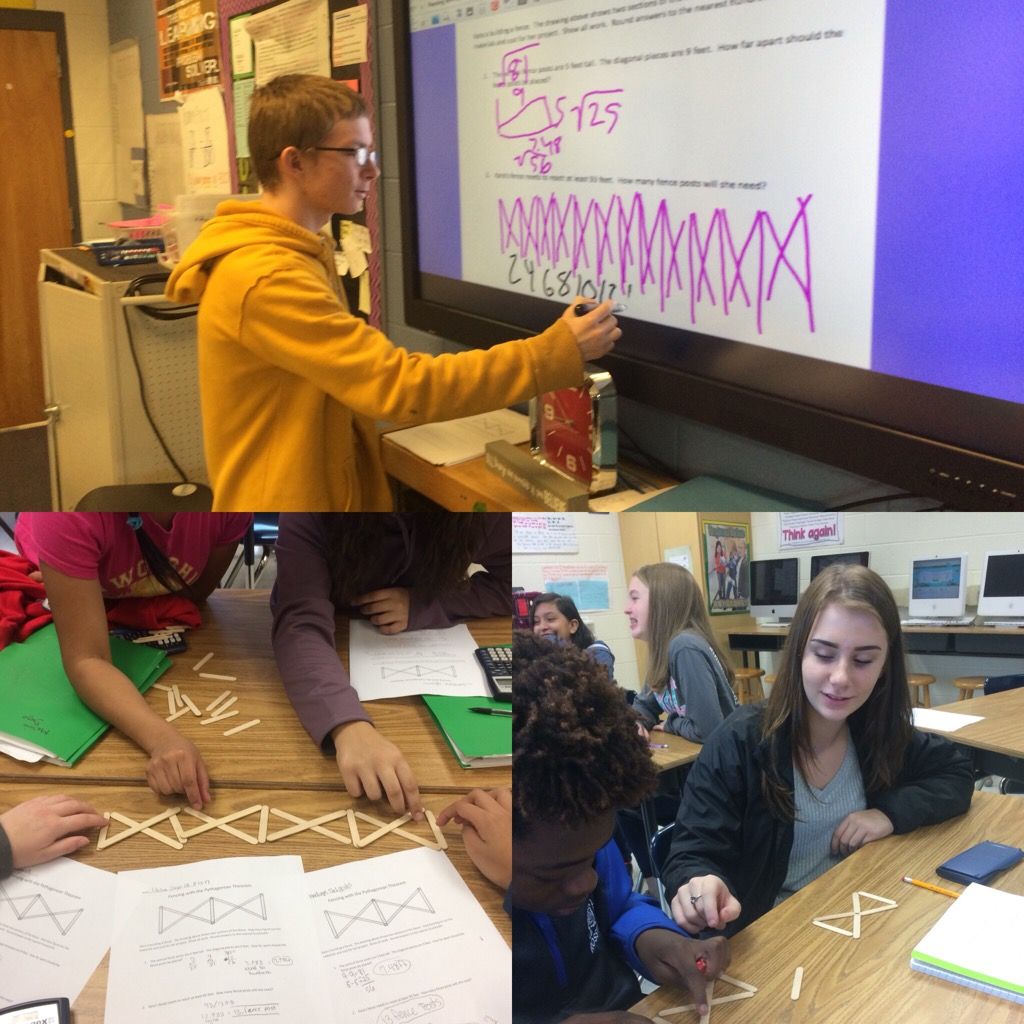 RealRMSBulldogs's tweet photo. #WCSready #Henriquez8thGradeMath #DistanceFormulas #RealLifeMath #FenceBuilders https://t.co/Lvkf3f5y93