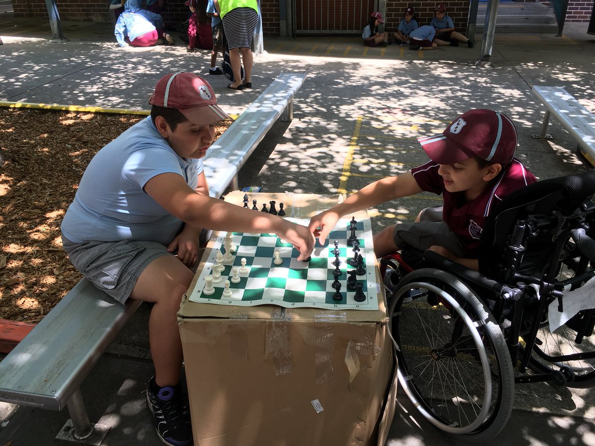 tessburnicle's tweet photo. Chess with Tess is back! Monday and Tuesday lunchtimes - all welcome! @AuburnWestPS https://t.co/JbePXtVszF