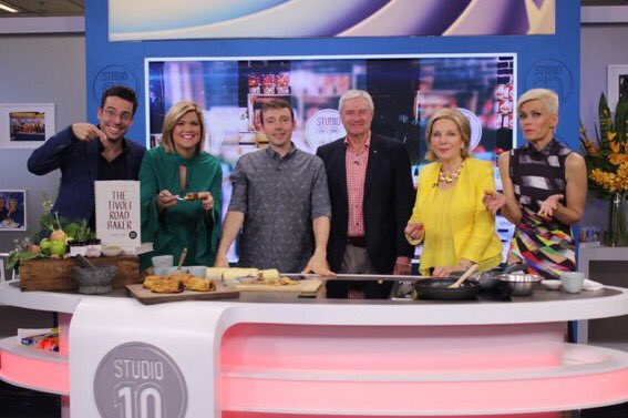 MJamesbakes's tweet photo. Live on channel 10 making pork, apple and fennel sausage roll @Studio10au #sydney https://t.co/wFfH0KZBL5