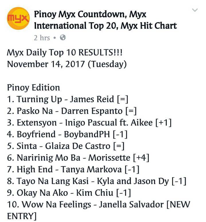 InigoDPascual's tweet photo. EXTENSYON  is #3 today! 
Maraming Salamat!

@aikeepedia https://t.co/qmGufh0HQZ