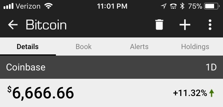 scapone's tweet image. Bitcoin $BTC $6.666.66. Who’s buying that??? #bitcoin #devilcoin