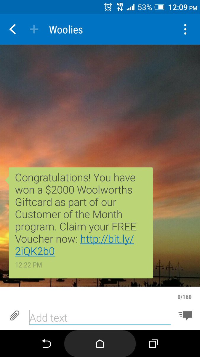si1808's tweet photo. @woolworths is this genuine? Or is it a scam ? https://t.co/eS3TbYIOQT