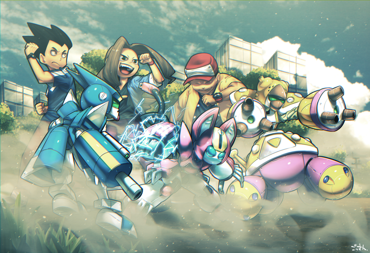 「#繋がらなくてもいいから俺のメダロットを見てくれ
メダロットとマスターをセットで」|ごっさん/ GOSSANのイラスト