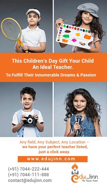EduJinn's tweet photo. Every Child is a gift of God and is a Gem from within. Let us all give all Children THE RIGHT GUIDE FOR A BRIGHT FUTURE.
HAPPY CHILDREN'S DAY!
#EduJinn #ChildrensDay #ChildrensDaySpecial #TheTeacherFinder #Children #Teachers #Childhood https://t.co/aKbsiHHRff