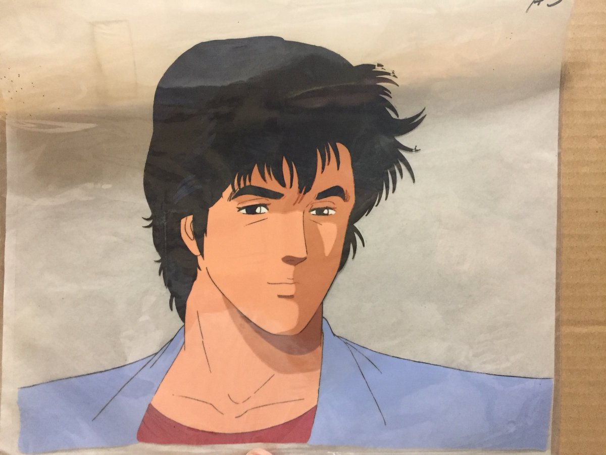 則巻ガジラ 無くなったと思ってたセル画出てきた 某アニメ誌で当たったやつ シティハンター セル画