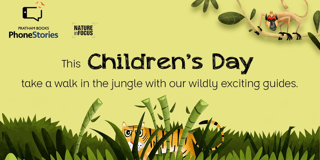StoryWeaver (@pbstoryweaver) on Twitter photo Calling kids of all ages! This #ChildrensDay experience the first of <a href="/prathambooks/">Pratham Books</a>' #PhoneStories on your #mobile right now! Written by Sejal Mehta, illustrated by Rohan Chakravarty and voiced by Rohan Joshi, it's a walk in the wild you don't want to miss ow.ly/rJoN30gyQxV Calling kids of all ages! This #ChildrensDay experience the first of <a href="/prathambooks/">Pratham Books</a>' #PhoneStories on your #mobile right now! Written by Sejal Mehta, illustrated by Rohan Chakravarty and voiced by Rohan Joshi, it's a walk in the wild you don't want to miss ow.ly/rJoN30gyQxV
