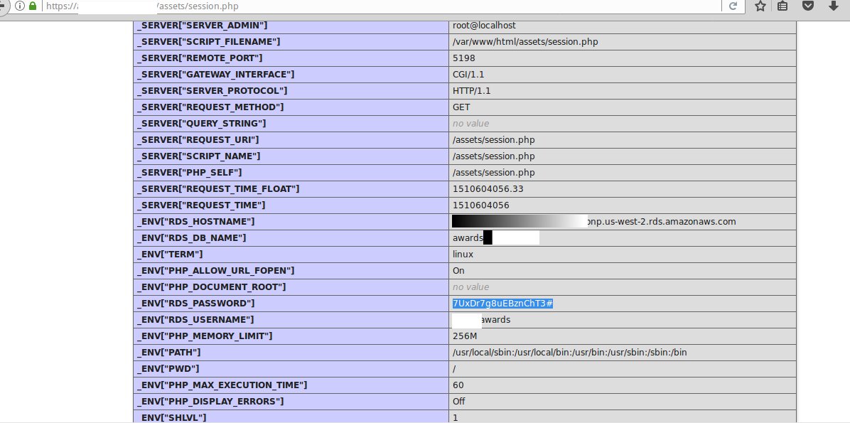 MYSQL Database credentials leaking in PHPINFO , funniest bug I ever found - retweet to share awarness #bugbounty #bugcrowd
