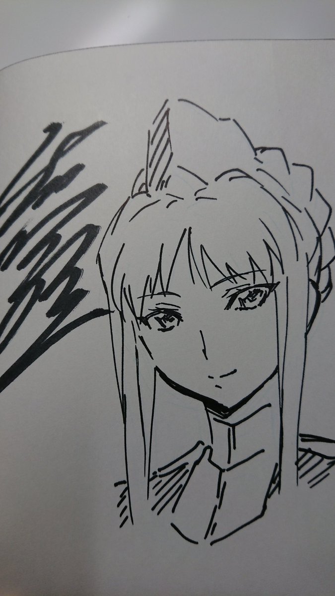 人狼機ウィンヴルガのサイン本 描いてて楽しかった^^