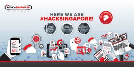MindiCummins's tweet photo. .@inoapps at the Oracle Integrated Cloud hackathon. Hacking has begun! #HackSingapore .@InnovateOracle https://t.co/1M1v40167x