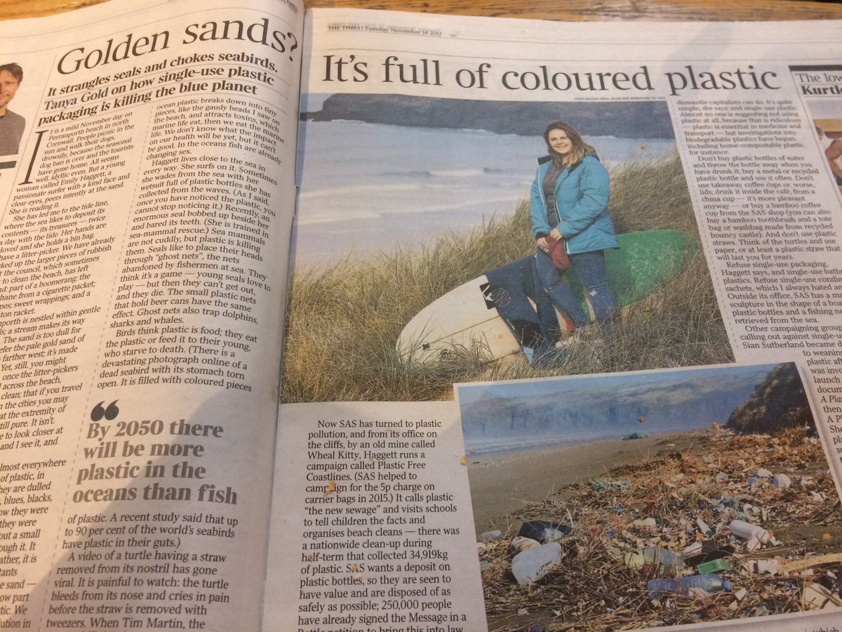 HugoSAS's tweet photo. Great to see @sascampaigns front page headline for our feature in T2! Great job @emhaggett #PlasticFreeCoastlines https://t.co/iccwn0dTeK