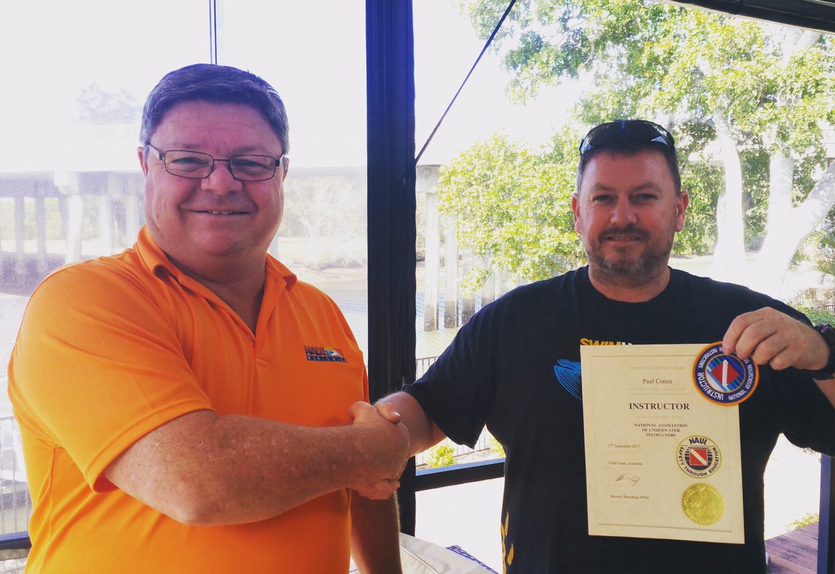 Ozaquatec's tweet photo. Congrats to our head tech on his recent #NAUI accreditation! Job well done Paul! 👏#NAUIdiver #scubadiving #scubadivers #ozaquatec https://t.co/O14NA5MmhB