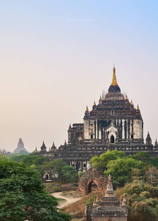 :A BEAUTIFUL MORNING OUT IN THE TEMPLES, BAGAN, MYANMAR: