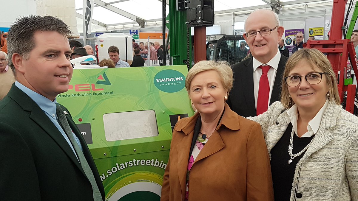 PELRecycling1's tweet image. Thanks everyone for the encouraging words &amp;amp; support following last night's #rtenationwide programme - very much appreciated !! Here are some #PloughingShow pictures + our latest customer testimonial for the Solar IoT Street Bin. 😀