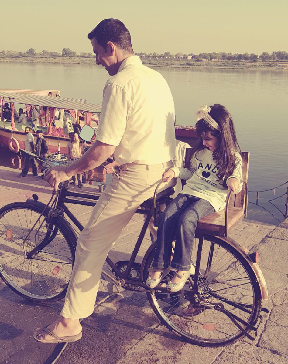 This Beautiful Lil Human Being is my Biggest Life Line...she wanted to ride on PadMan's bike everyday and now she's learnt to ride her own 🚴🏽‍♀ #HappyChildrensDay to every child across the globe, you couldn't imagine how much you make this World a Better place to live in 😇