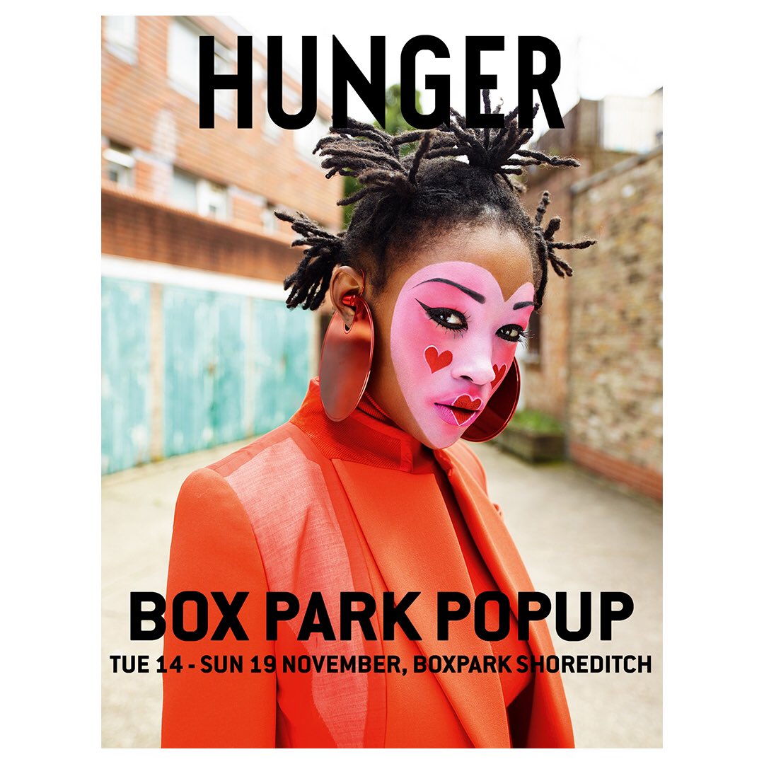 Our @boxpark Shoreditch Hunger pop-up shop is open!! 💥 Come say hi! We're here till Sunday with posters, magazines, books & lots of exclusives ✨✨