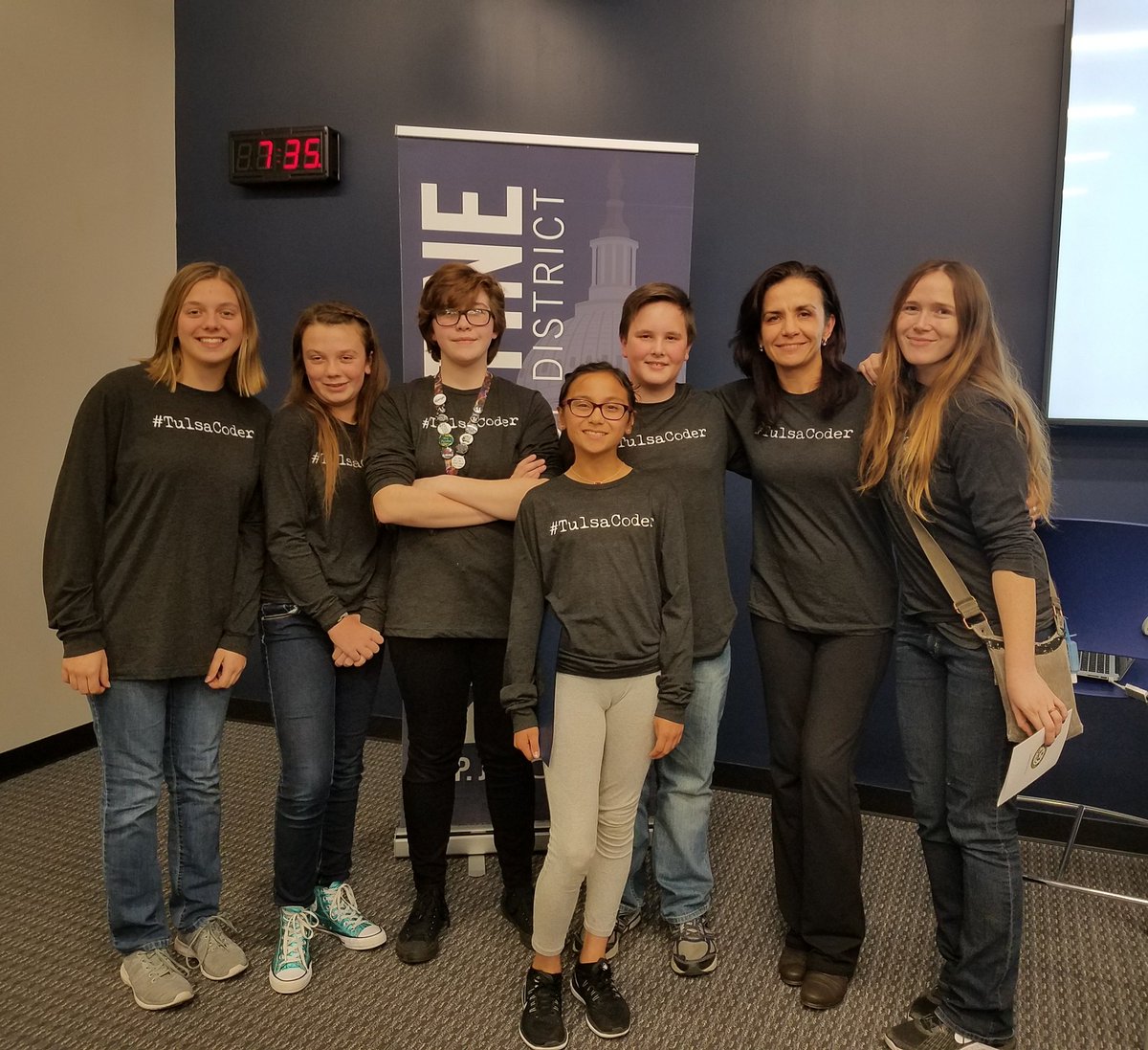 LearnToCodeOK's tweet image. Future of our Coding community! Great job! #TulsaCoder