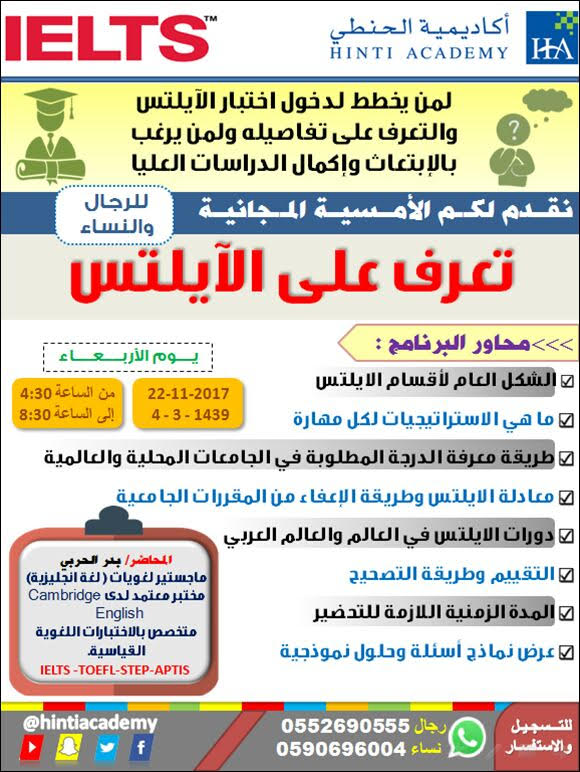 أقسام امتحان الآيلتس Ielts Exam Sections
