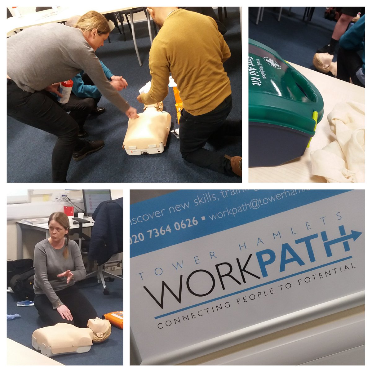 JNMarketingUK's tweet image. Today we&apos;ve partnered with @TowerHamletsNow and #Workpath to host this First Aid Training for residents! 🏥