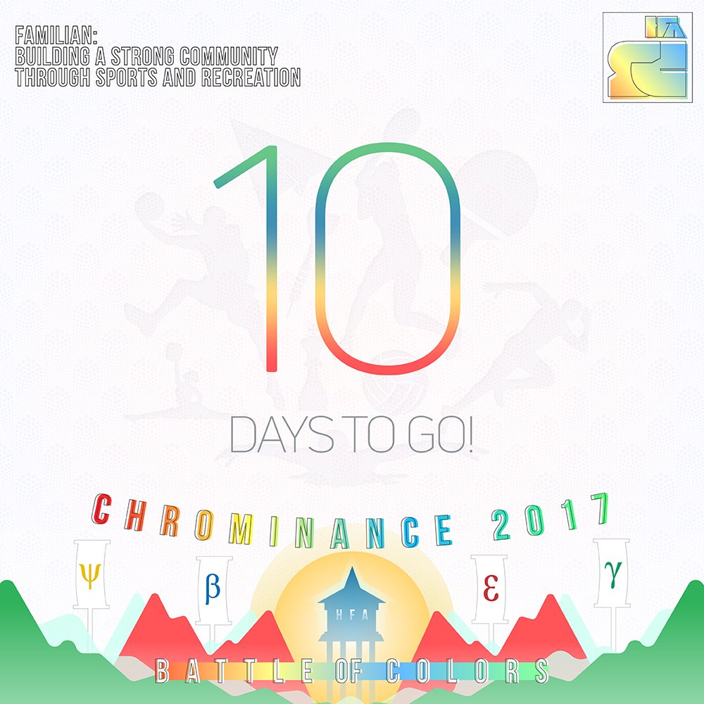 hfastuco's tweet photo. 10 DAYS TO GO #Chrominance2017 https://t.co/bG4dKzaFd3