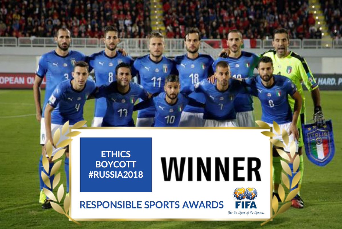 SamRedele's tweet photo. @azzurri #Russia2018 boycott #ethics #humanRights #ForzaAzzurri https://t.co/V8L95bZVe2
