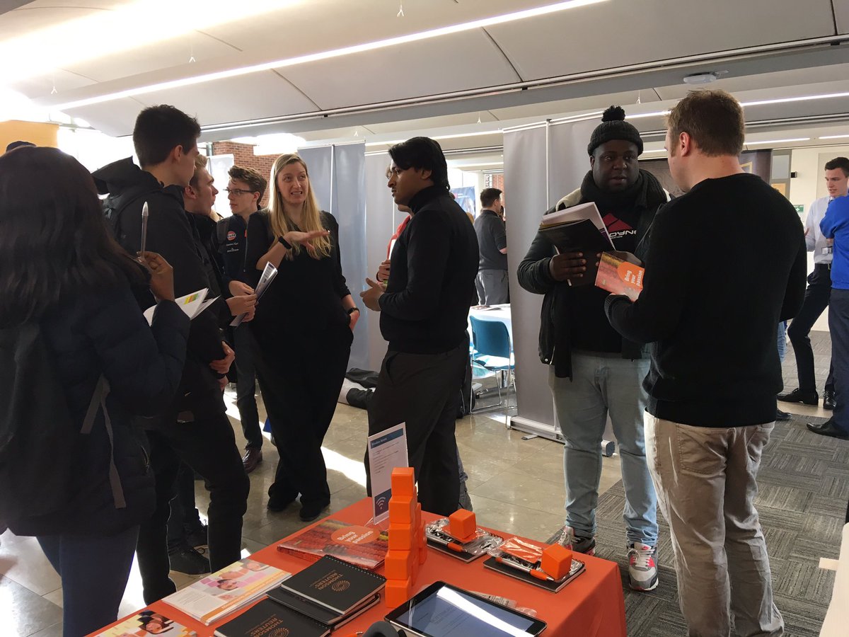 Meet some of our current #technology grads at <a href="/TrentUni/">Nottingham Trent University</a> careers fair today! We have tech interns, placement years and grad roles! #ntufair