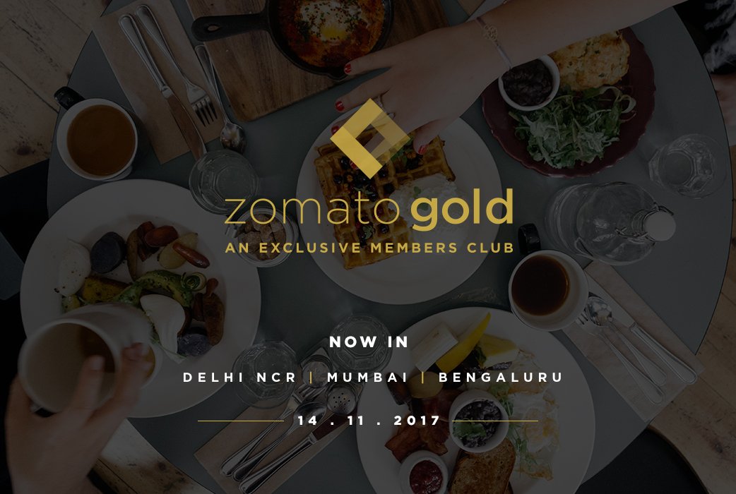 deepigoyal's tweet photo. #ZomatoGold 🔶 is here! Become a member and get happy hours (1+1 on food and drinks - all days, all hours) at 1200+ top-rated restaurants in Delhi NCR, Mumbai, and Bengaluru! https://t.co/e36gZrBLgH 

First 10,000 memberships are at Rs 299/- (will sell out in 60mins IMO) - hurry! https://t.co/LrcjiK4o4x