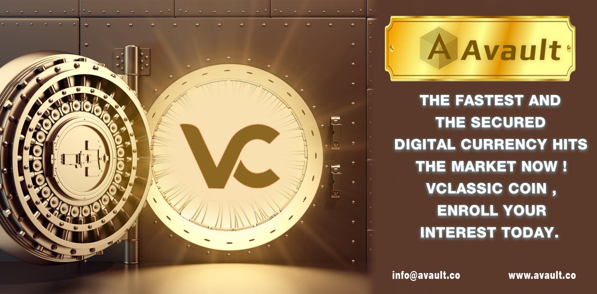 Robert0wil's tweet photo. #avault the #future #crypto
Make your crypto currency more easy with #VCLASSIC
https://t.co/XzguFCgSCK https://t.co/24t9oN4VhH