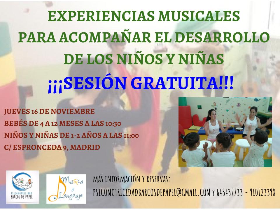 barcosde_papel's tweet photo. ¡Ven a probar gratis nuestras sesiones de música! #música #movimiento #psicomotricidad #ritmo #experiencias #desarrollo #niñosyniñas #bebés https://t.co/MCrEElrb9b