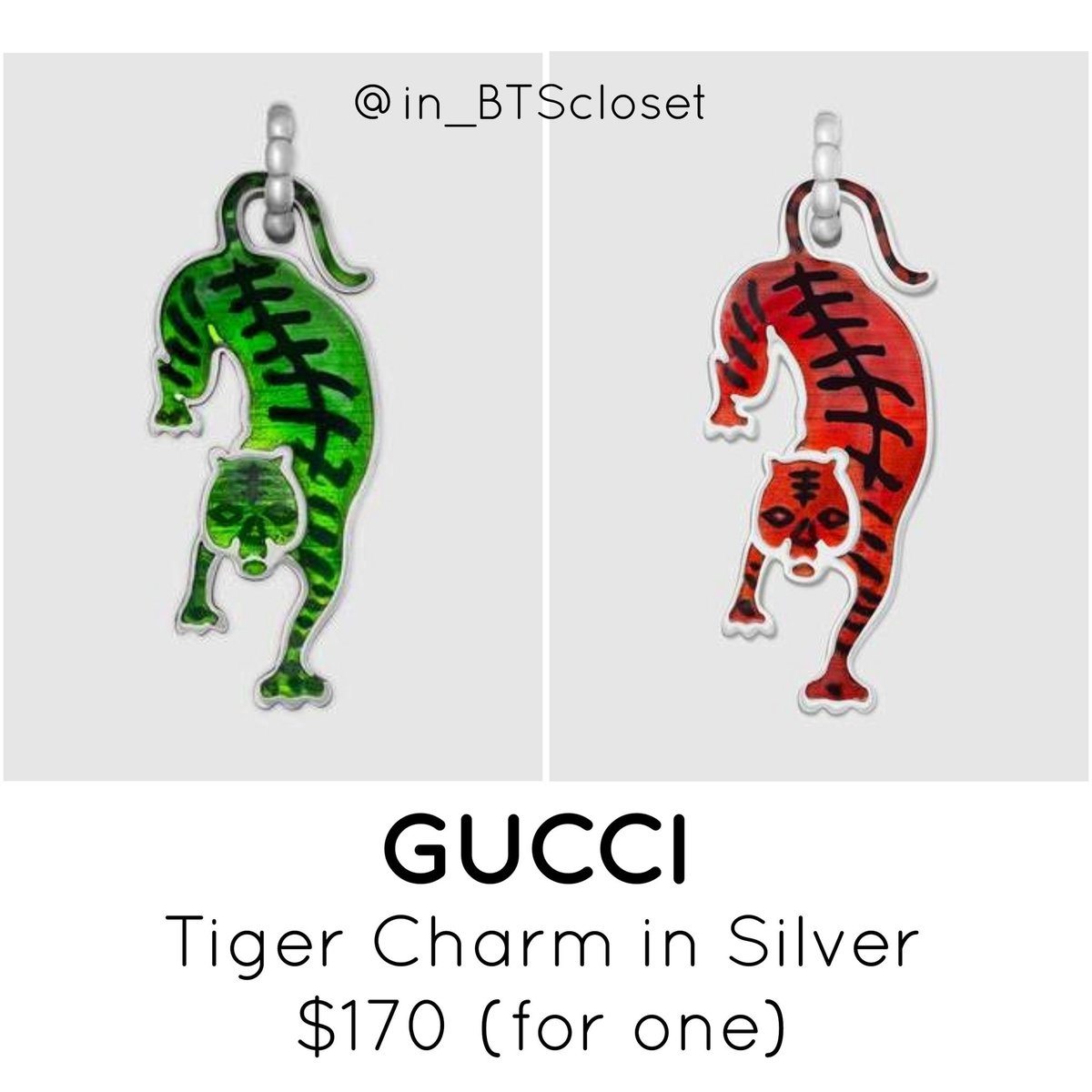 gucci tiger charm