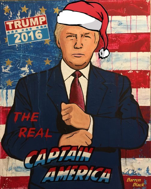 realbarronblack's tweet photo. hohoho Merrt Christmas. @realDonaldTrump https://t.co/092DcQ75Xc