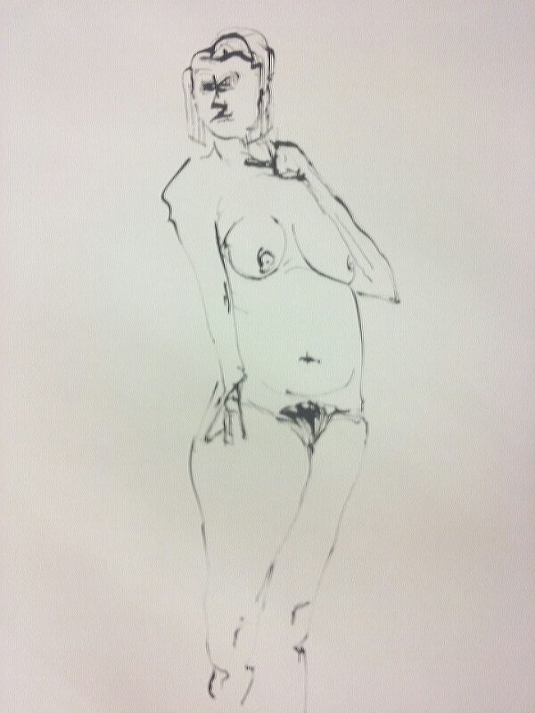 Here's another piece from last <a href="/mcrartstudios/">manchesterartstudios</a>  night's life drawing lesson <a href="/z_mcr/">Z Arif UPZ MCR</a> with <a href="/antonyclarkson/">antony clarkson</a> . A wonderful piece by one of our long time students, 10 minute ink and pen drawing. Painting: Practice &amp; Context tonight, more images to follow
#manchestersnewhomeforartclasses