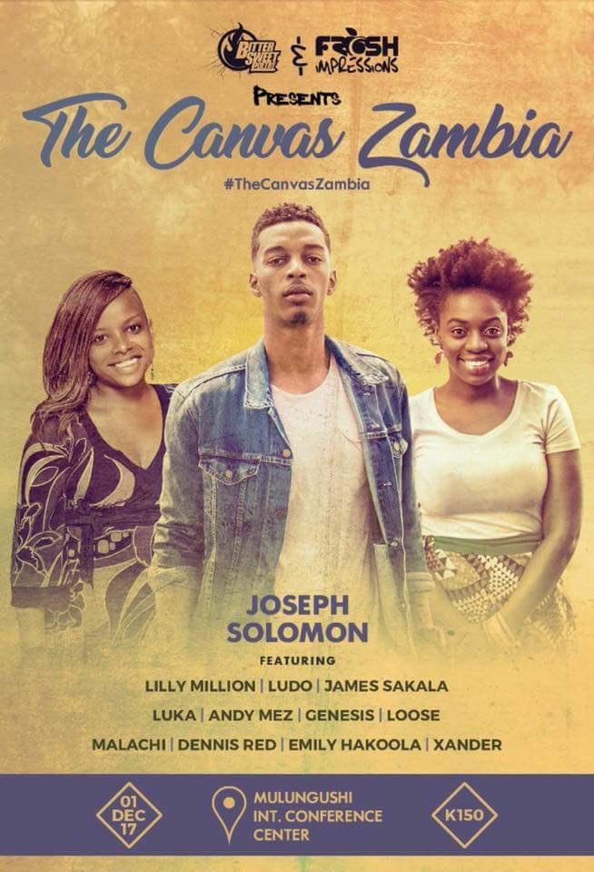 Who are you looking forward to at seeing at #TheCanvasZambia? I'm too excited to hear Ms. <a href="/LillyMillion/">lilly million</a>. And clowning backstage with @sirharryfresh &amp; <a href="/ludofreshe/">Ludo</a>.