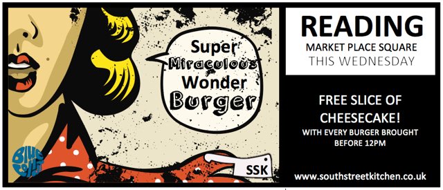 🤗 THE EARLY BIRD CATCHES THE CHEESECAKE 🤗 

We have The Super Miraculous Wonder Burger with us this Wednesday.. Get down before Midday tomorrow &amp; get on the cheesecake!